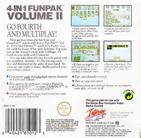4-in-1 Funpak: Volume II - Box - Back Image