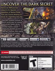 Uncharted: Golden Abyss - Box - Back Image