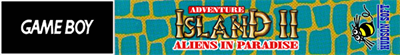 Adventure Island II: Aliens in Paradise - Banner