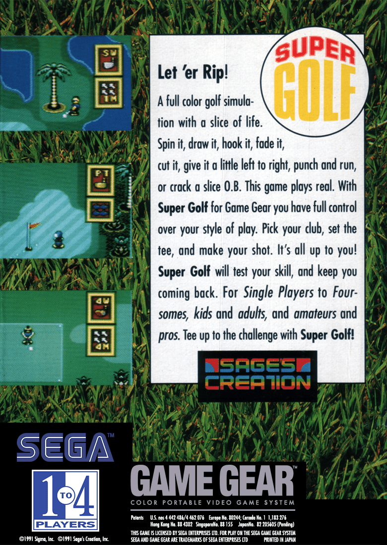 Super Golf (Game Gear, 1991) - Sega Does