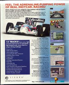 IndyCar Racing II - Box - Back Image