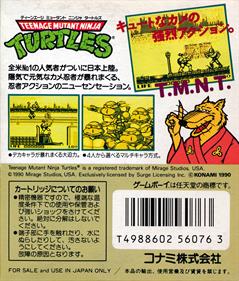Teenage Mutant Ninja Turtles: Fall of the Foot Clan - Box - Back Image