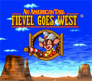 An American Tail: Fievel Goes West - Screenshot - Game Title Image
