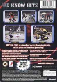 NHL Hitz 2002 - Box - Back Image