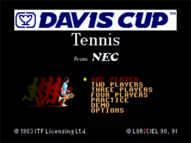 Davis Cup Tennis - Screenshot - Game Title Image