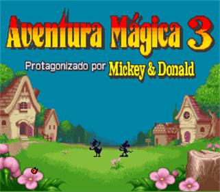 Mickey to Donald: Magical Adventure 3 - Screenshot - Game Title Image