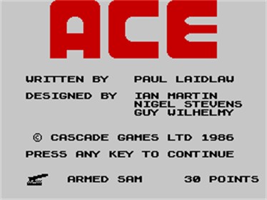 ACE - Screenshot - Game Title Image