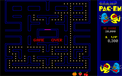 CHAMP Pac-em - Screenshot - Game Over Image