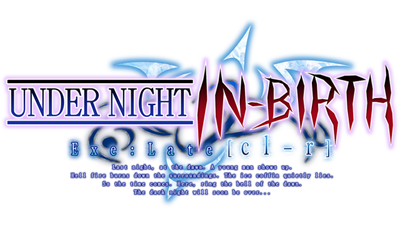 Under Night In-Birth Exe:Late[st] - Clear Logo Image