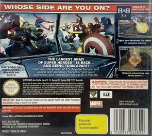 Marvel: Ultimate Alliance 2 - Box - Back Image