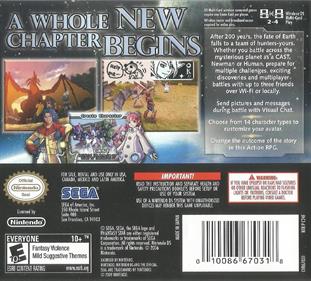 Phantasy Star 0 - Box - Back Image