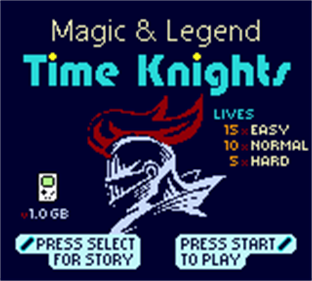 Magic & Legend: Time Knights - Screenshot - Game Title Image