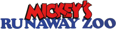 Mickey's Runaway Zoo - Clear Logo Image