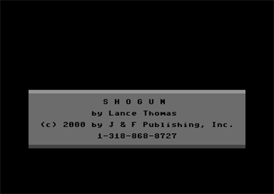 Shogun (J & F Publishing) - Screenshot - Game Title Image