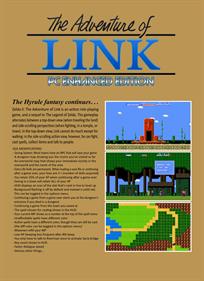 Zelda II: The Adventure of Link: PC Enhanced Edition - Box - Back Image
