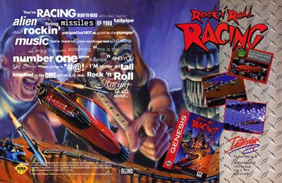 Rock n' Roll Racing - Advertisement Flyer - Front Image