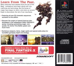 Final Fantasy VI - Box - Back Image