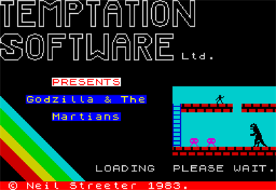 Godzilla & the Martians - Screenshot - Game Title Image