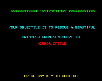 Horror Castle - Screenshot - Gameplay Image