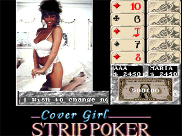 Cover Girl Strip Poker - Screenshot - Gameplay Image