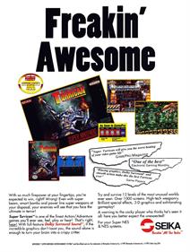 Super Turrican - Advertisement Flyer - Front Image