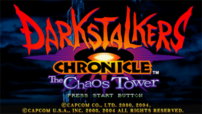 Darkstalkers Chronicle: The Chaos Tower - Screenshot - Game Title Image