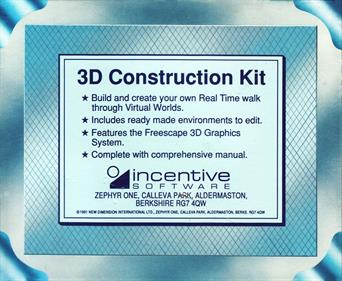 3D Construction Kit - Box - Back Image