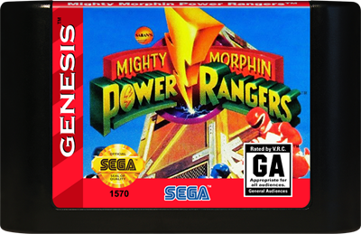 Mighty Morphin Power Rangers - Cart - Front Image