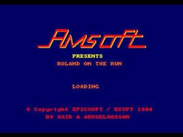 Roland on the Run - Screenshot - Game Title Image