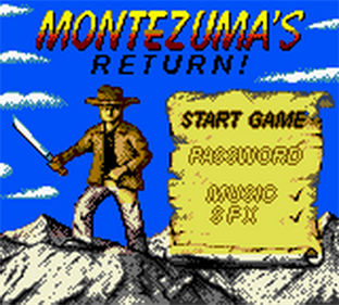 Montezuma's Return! - Screenshot - Game Title Image