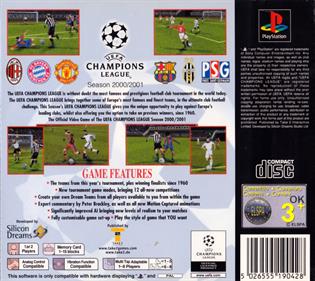 UEFA Champions League: Season 2000-2001 - Box - Back Image