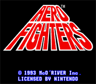 Aero Fighters - Screenshot - Game Title
