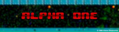 Alpha One - Arcade - Marquee Image