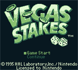 Vegas Stakes - Screenshot - Game Title Image