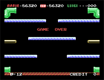 Mario Bros. - Screenshot - Game Over Image