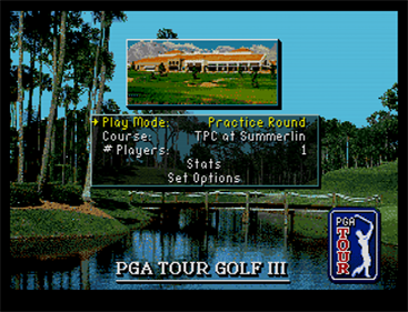 PGA Tour Golf III - Screenshot - Game Select Image