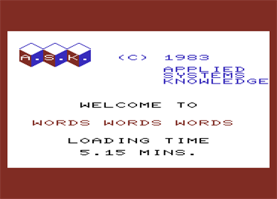 Words, Words, Words - Screenshot - Game Title Image