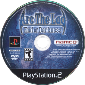 Arc the Lad: End of Darkness - Disc Image