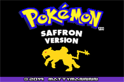 Pokémon Saffron - Screenshot - Game Title Image