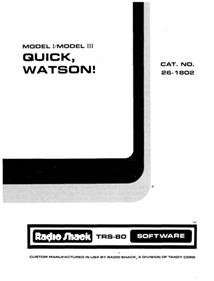 Quick, Watson! - Box - Front Image