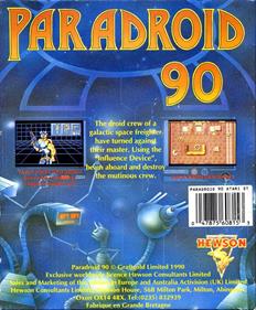 Paradroid 90 - Advertisement Flyer - Front Image