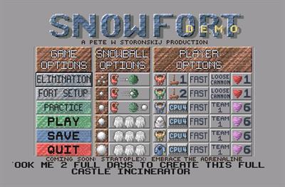 Snowfort - Screenshot - Game Select Image