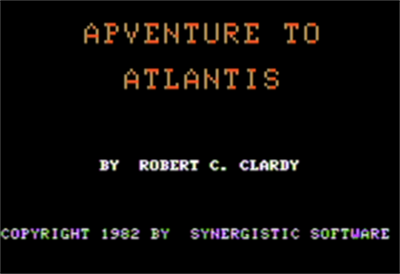 Apventure to Atlantis - Screenshot - Game Title Image