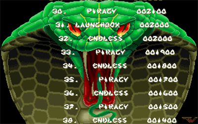 Cobra - Screenshot - High Scores Image