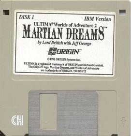 Ultima: Worlds of Adventure 2: Martian Dreams - Disc Image
