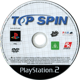 Top Spin - Disc Image