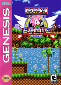 Amy Rose in Sonic The Hedgehog - Fanart - Box - Front