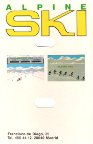 Alpine Ski - Box - Back Image
