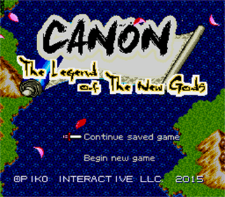 Canon: The Legend of the New Gods - Screenshot - Game Title Image