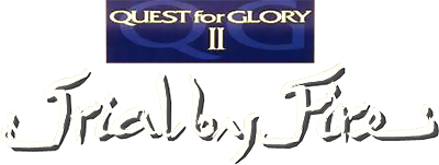 Quest for Glory II: Trial by Fire - Clear Logo Image